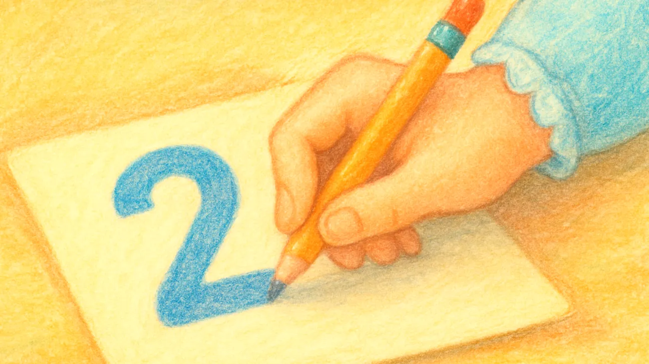 Come scrivono il numero 2 le persone rispettose"