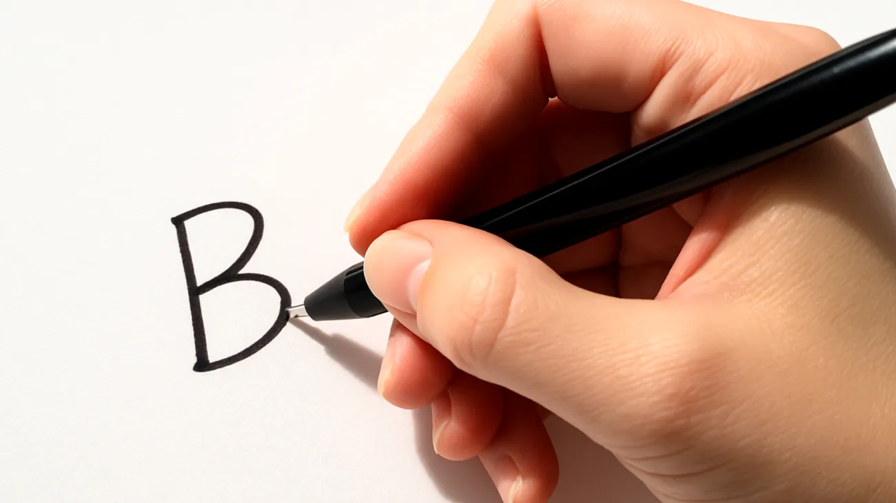 Come scrivono la lettera B le persone coraggiose"