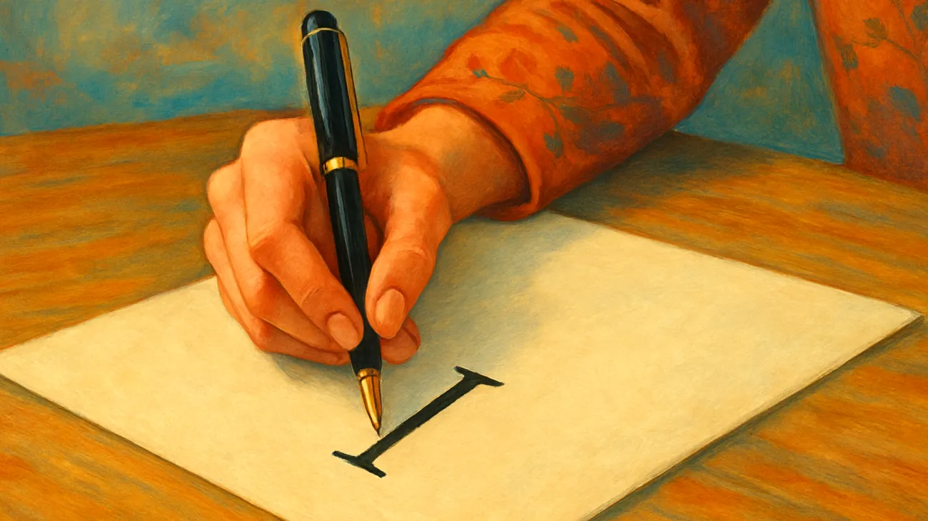 Come scrivono la lettera I le persone gentili"