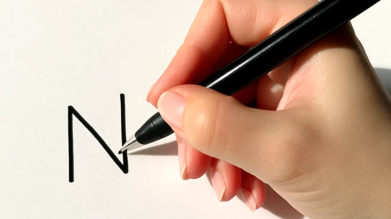Come scrivono la lettera N le persone frivole"