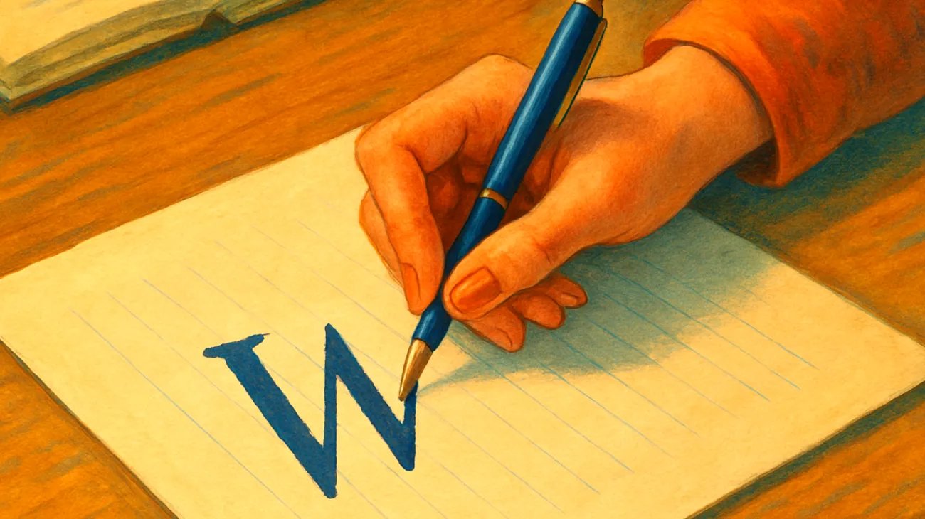 Come scrivono la lettera W le persone altruiste"
